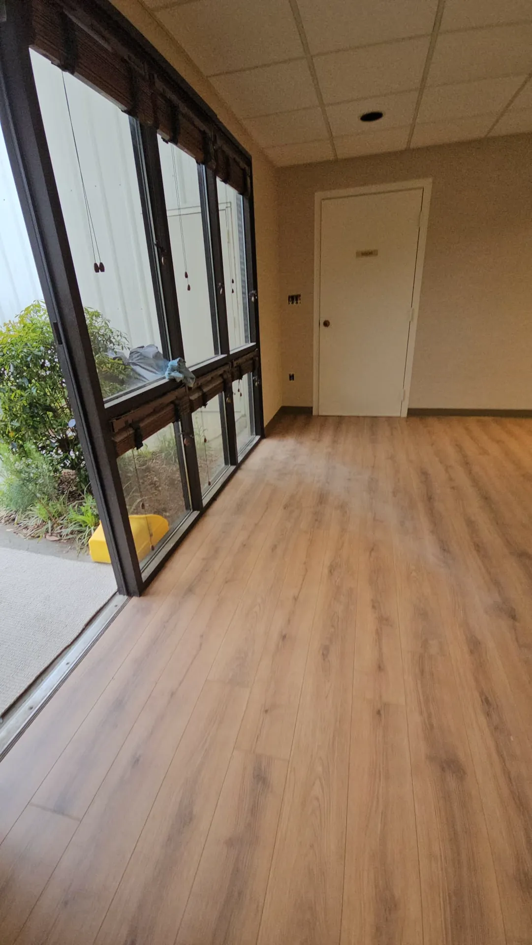 Office space renovation with LVP