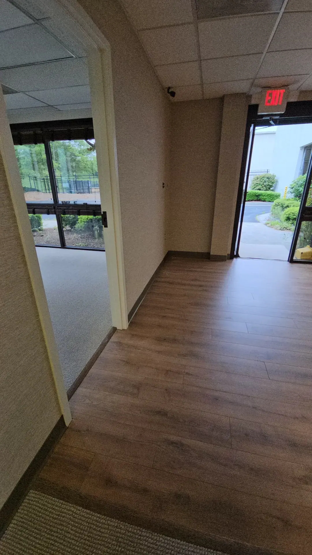 Commercial office hallway renovation